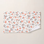 Red Poppies in Scandinavian Style Badhandtuch Set (Handtuch)