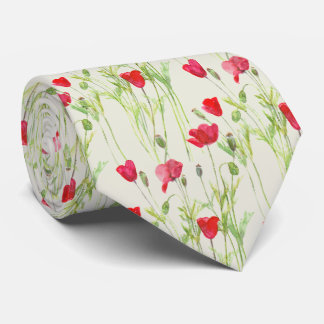 red poppies krawatte