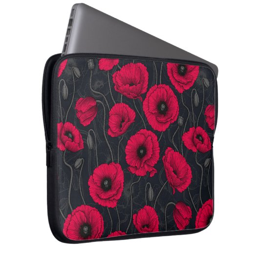 Red Poppies Laptopschutzhülle (Vorne Rechts)