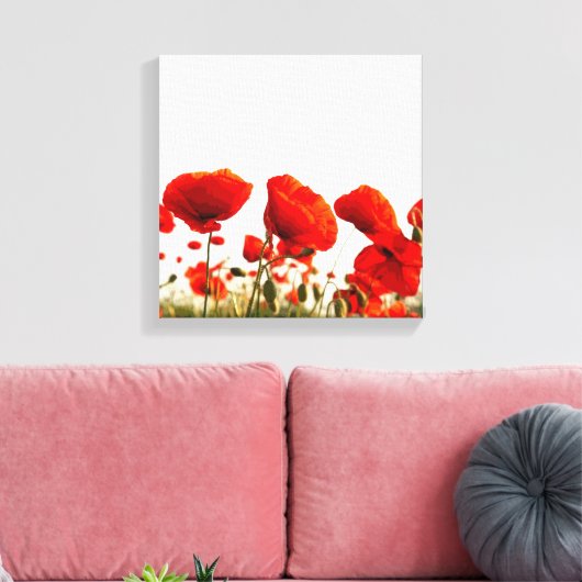 Red Poppies Leinwanddruck (Insitu (Wohnzimmer))