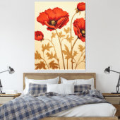 Red Poppies Leinwanddruck (Insitu (Schlafzimmer))