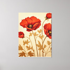 Red Poppies Leinwanddruck