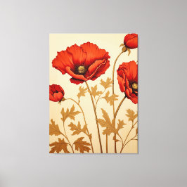Red Poppies Leinwanddruck