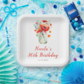 Red Poppies Mason Jar Birthday Pappteller (Party)