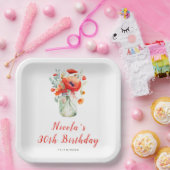 Red Poppies Mason Jar Birthday Pappteller (Party)