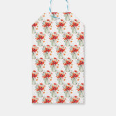 Red Poppies Mason Jar Brautparty Geschenkanhänger (Rückseite)