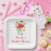 Red Poppies Mason Jar Brautparty Pappteller (Party)