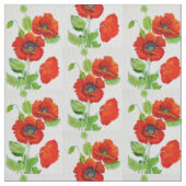 Red Poppies Mode Stoff (Nahaufnahme)