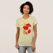 Red Poppies Mode T-Shirt (Vorne ganz)