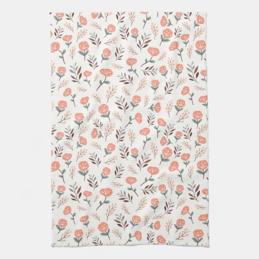 Red Poppies Nordic Kitchen Handtuch (Vertikal)