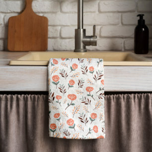 Red Poppies Nordic Kitchen Handtuch