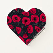 Red Poppies Notizblock (Rückseite)