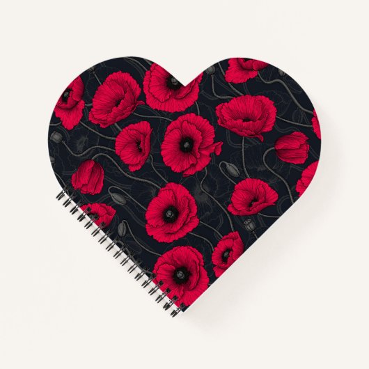 Red Poppies Notizblock (Vorderseite)