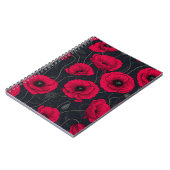 Red Poppies Notizblock (Linke Seite)