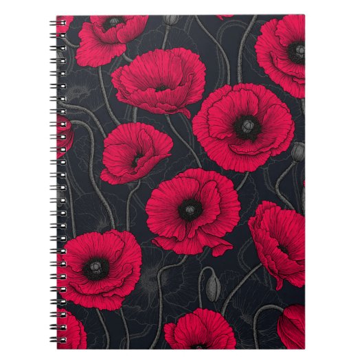Red Poppies Notizblock (Vorderseite)
