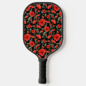 Red Poppies Pickleball Schläger (Rückseite)