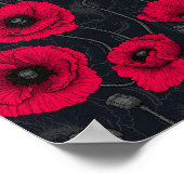 Red Poppies Poster (Ecke)