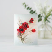 Red Poppies Postkarte (Stehend Vorderseite)