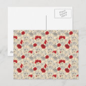 Red Poppies Postkarte (Vorne/Hinten)