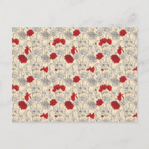 Red Poppies Postkarte