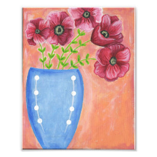 Red Poppies Print Fotodruck