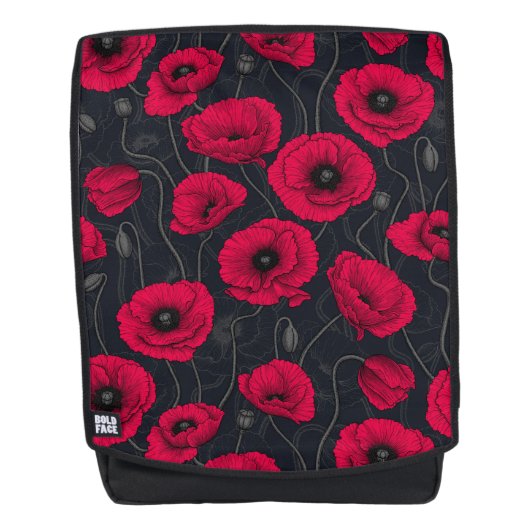 Red Poppies Rucksack (Vorderseite)