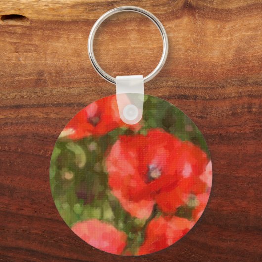 Red Poppies Schlüsselanhänger (Vorderseite)