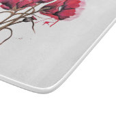 Red Poppies Schneidebrett (Ecke)