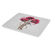 Red Poppies Schneidebrett (Ecke)