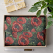 Red Poppies Seidenpapier (Geschenk)