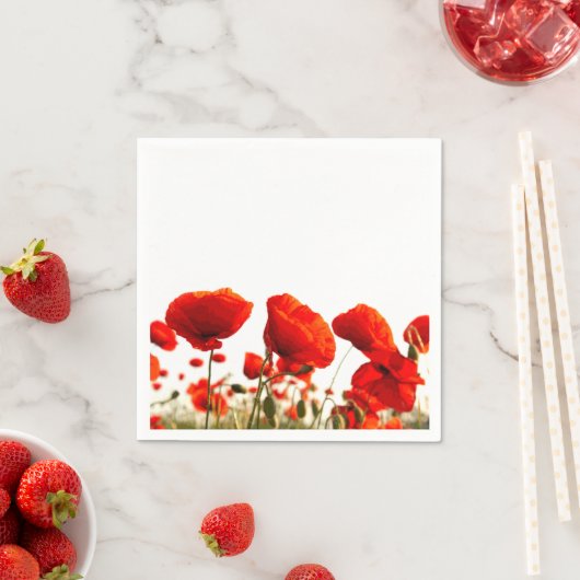 Red Poppies Serviette (Beispiel)