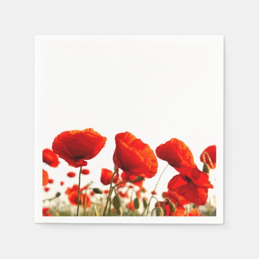 Red Poppies Serviette (Vorderseite)