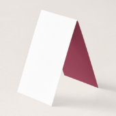 Red Poppies Social Media Hashtag Hochzeit Visitenkarten (Rückseite)