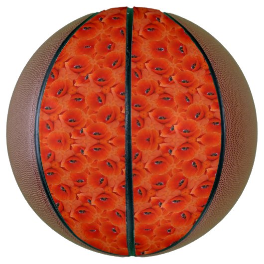 Red poppies symphony basketball (Vertikal)