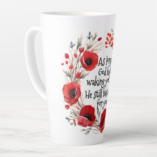 Red Poppies Tasse (Linke Ecke)