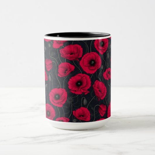 Red Poppies Tasse (Zentrum)