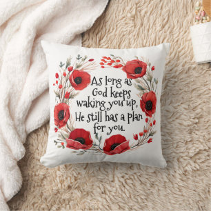 Red Poppies Tasse Kissen