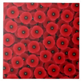 Red Poppies Tile Fliese (Vorderseite)