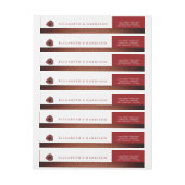 Red Poppies und Burlap Wedding (Bogen)