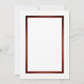 Red Poppies und Burlap Wedding Einladung (Rückseite)