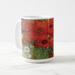 Red Poppies und Daisies von Vincent Van Gogh Kaffeetasse<br><div class="desc">Rote Pflaumen und Daisies. Gemalt von Vincent Van Gogh im Jahr 1890. Dieses Bild ist öffentlich zugänglich.</div>