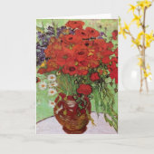 Red Poppies und Daisies von Vincent Van Gogh Karte (Gelbe Blume)
