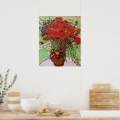 Red Poppies und Daisies von Vincent Van Gogh Poster (Küche)