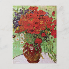 Red Poppies und Daisies von Vincent Van Gogh Postkarte