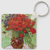 Red Poppies und Daisies von Vincent Van Gogh Schlüsselanhänger (Rückseite)
