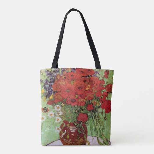 Red Poppies und Daisies von Vincent Van Gogh Tasche (Rückseite)
