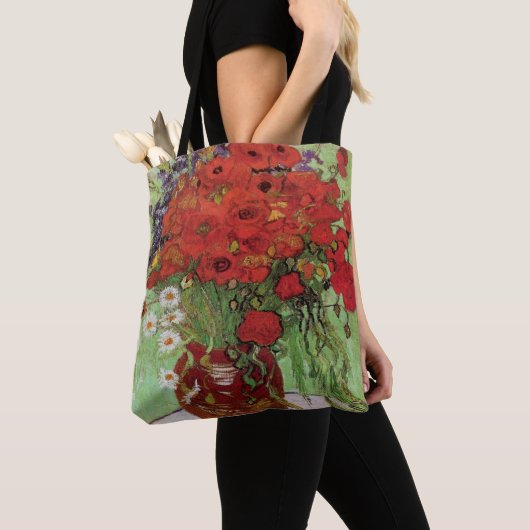 Red Poppies und Daisies von Vincent Van Gogh Tasche (Von Nahem)