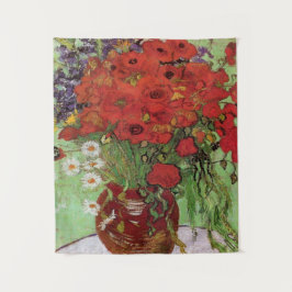Red Poppies und Daisies von Vincent Van Gogh Wandteppich