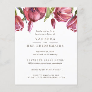 Red Poppies Wedding BRIDESMAIDS Luncheon