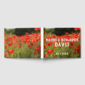 Red Poppies Wedding Guest Book Gästebuch (Voll)